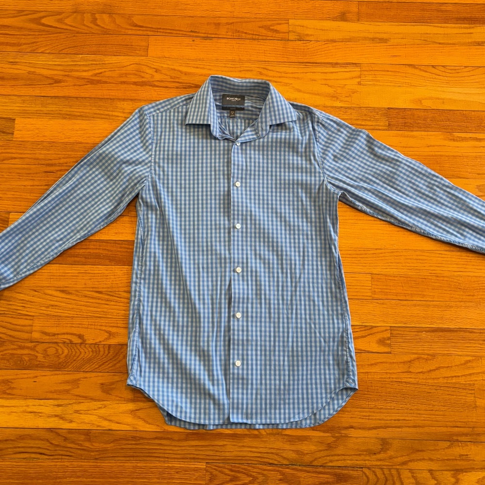 Bonobos Men’s Blue Checkered Shirt